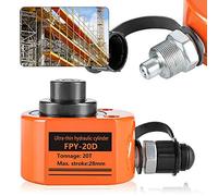 Bonvoisin 20T Gato Hidráulico, Elevación 30mm, Altura Propia 57 mm, para Ingeniería Mecánica, Edificios y Puentes (DFPY-20T)