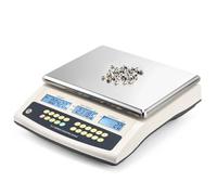 Bonvoisin Báscula Cuentapiezas Digital 30kg/0,1g, Tara, Conteo y Alarma | Balanza Industrial de Alta Precisión con Exportación de Datos Rs232 Todo-en-Uno y Batería Recargable, para Piezas y Monedas