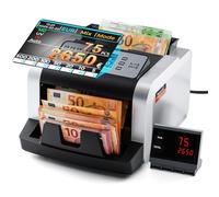 Bonvoisin Contador de Billetes, Contadora de Valor para Billetes de EUR Mixtos con Detección de Falsificaciones UV/MG/IR, 1000 Pcs/min, Maquina Contar de Billetes Profesional con Pantalla Externa