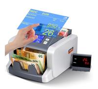 Bonvoisin Contador Profesional de Billetes, Recuento de Valores de Denominaciones Mixtas, Contadora de Billetes con Detección de Billetes Falsos 1CIS/UV/IR/MG, Pantalla Táctil, 1500 Billetes/Min