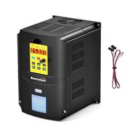 Bonvoisin Variador de Frecuencia 7.5kW 380V, VFD Convertidor de Frecuencia, Entrada y Salida Trifásica, CNC Controlador de Velocidad para Motor con Cable de extensión de 1M