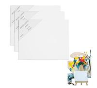 Bony Elite QUALITY PRODUCTS & THE BEST RATE Pack 3 Lienzos blancos 100% algodon para pintar oleo cuadros acrilicas pintura canvas 20x25 cm 3mm grosor. Apto para profesionales y principiantes
