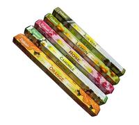 Bonyelite-Pack de 5 Inciensos Naturales - Rosa, Naranja, Camomila, Aloe Vera y Limón - Aromaterapia Zen para Relajación y Bienestar