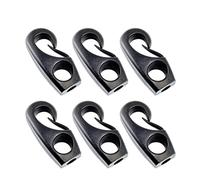 BONZEA 6X Hebilla de Nailon, Gancho de Clip de cordón de Choque, Kayak, Canoa, Cuerda elástica, línea de remos, Barco, Amarre, Gancho de cordón, tendedero, cordón elástico, Clip de Bloqueo