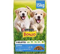 Bonzo Junior con Pollo, Leche y Verduras - para Cachorros de 6 Semanas - 15kg