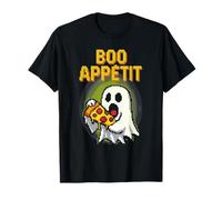 Boo Appétit Funny Pixel Art Ghost Foodie Juego de Palabras Halloween Camiseta