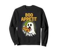 Boo Appétit Funny Pixel Art Ghost Foodie Juego de Palabras Halloween Sudadera