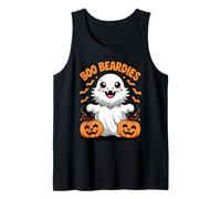 Boo Beardies Funny Bearded Dragons Ghost Costumes Halloween Camiseta sin Mangas