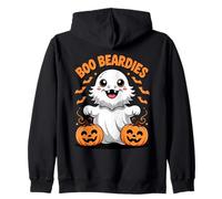 Boo Beardies Funny Bearded Dragons Ghost Costumes Halloween Sudadera con Capucha