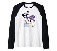 Boo Boo, es Halloween, diviértete. Camiseta Manga Raglan