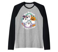 Boo Buddies Halloween 4 Friendly Ghost Friends Familia Camiseta Manga Raglan