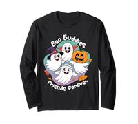 Boo Buddies Halloween 4 Friendly Ghost Friends Familia Manga Larga