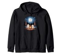Boo Camper Hiker Ghost Hoguera Halloween Camping Sudadera con Capucha
