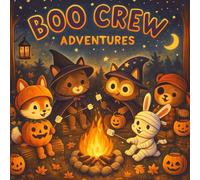 Boo Crew Adventures: 40 Cute Bold And Easy Coloring Animal Character Illustrations Halloween Adventures Spooky Nights:: Friends Spooky Adventures, Trick Or Treat Night, Halloween Coloring book