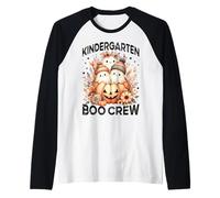 Boo Crew - Calabaza Fantasma de Halloween para Profesora de jardín de inf Camiseta Manga Raglan