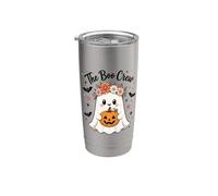 Boo Crew - Corona floral para mamá, fantasma, linda familia de Halloween Vaso térmico de acero inoxidable de doble pared