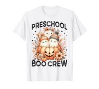 Boo Crew - Disfraz de Fantasma para Profesora de Preescolar para Mujeres y niños Camiseta