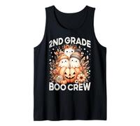 Boo Crew - Disfraz de Fantasma para Profesora de Segundo Grado para Mujer y niño Camiseta sin Mangas