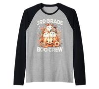 Boo Crew - Disfraz de Fantasma para Profesora de Tercer Grado para Mujer y niño Camiseta Manga Raglan