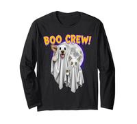 Boo Crew Halloween Dog and Cat Ghost Moon Disfraz Manga Larga