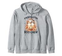 Boo Crew - Maestro de jardín de Infantes Halloween Ghost Girl Kid Women Sudadera con Capucha