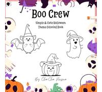 Boo Crew: Simple & Cute Halloween Theme Coloring Book