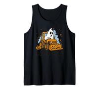 Boo-Dozer - Fantasma - Halloween - Tractor - Divertido Halloween Camiseta sin Mangas