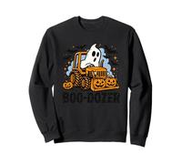 Boo-Dozer - Fantasma - Halloween - Tractor - Divertido Halloween Sudadera