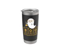 Boo! El Elemento Sorpresa Diversión Ciencia Química Halloween Vaso térmico de acero inoxidable de doble pared