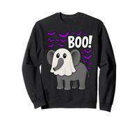 Boo Fantasma Elefante Halloween Divertido Zoológico Animal Vida Silvestre Sudadera