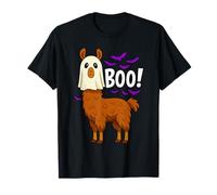 Boo Fantasma Llama Halloween Divertido Zoológico Animal Vida Silvestre Spooky Camiseta