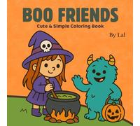 Boo Friends: Cute & Simple Halloween Coloring Book