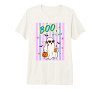 Boo Ghost Gafas de Sol Teléfono Café Helado Halloween Camiseta Premium