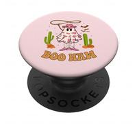 Boo Haw Ghost Western Cowgirl Disfraz de Halloween para Mujer Groovy PopSockets PopGrip Adhesivo