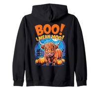 Boo! I Mean Moo Funny Cow Halloween Sudadera con Capucha