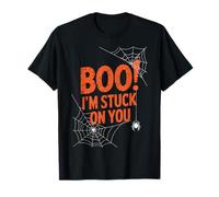 Boo I'm Stuck On You Spider Webs Halloween Camiseta
