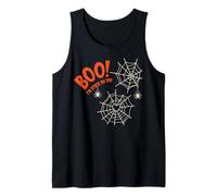 Boo I'm Stuck On You Spider Webs Halloween Camiseta sin Mangas