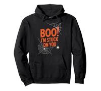 Boo I'm Stuck On You Spider Webs Halloween Sudadera con Capucha