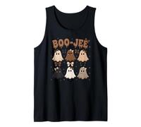 Boo-JEE Cute Ghost Coquette Bow Halloween Camiseta sin Mangas