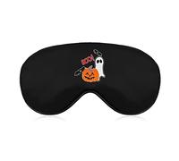 Boo Máscara de ojos de Halloween con correa ajustable para hombres y mujeres siesta de viaje para dormir por la noche