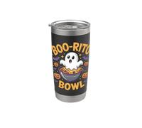 Boo-Rito Bowl Ghost Bat Pumpkin Fest Vaso térmico de acero inoxidable de doble pared