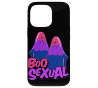 Boo Sexual Bisexual Ghost Pair Word Game for Halloween Carcasa para iPhone 13 Pro