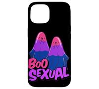 Boo Sexual Bisexual Ghost Pair Word Game for Halloween Carcasa para iPhone 15