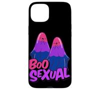 Boo Sexual Bisexual Ghost Pair Word Game for Halloween Carcasa para iPhone 15 Plus