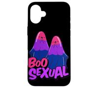 Boo Sexual Bisexual Ghost Pair Word Game for Halloween Carcasa para iPhone 16 Plus