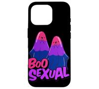 Boo Sexual Bisexual Ghost Pair Word Game for Halloween Carcasa para iPhone 16 Pro