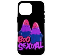 Boo Sexual Bisexual Ghost Pair Word Game for Halloween Carcasa para iPhone 16 Pro MAX