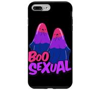 Boo Sexual Bisexual Ghost Pair Word Game for Halloween Carcasa para iPhone 7 Plus/8 Plus