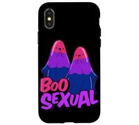 Boo Sexual Bisexual Ghost Pair Word Game for Halloween Carcasa para iPhone X/XS