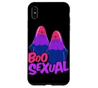 Boo Sexual Bisexual Ghost Pair Word Game for Halloween Carcasa para iPhone XS MAX